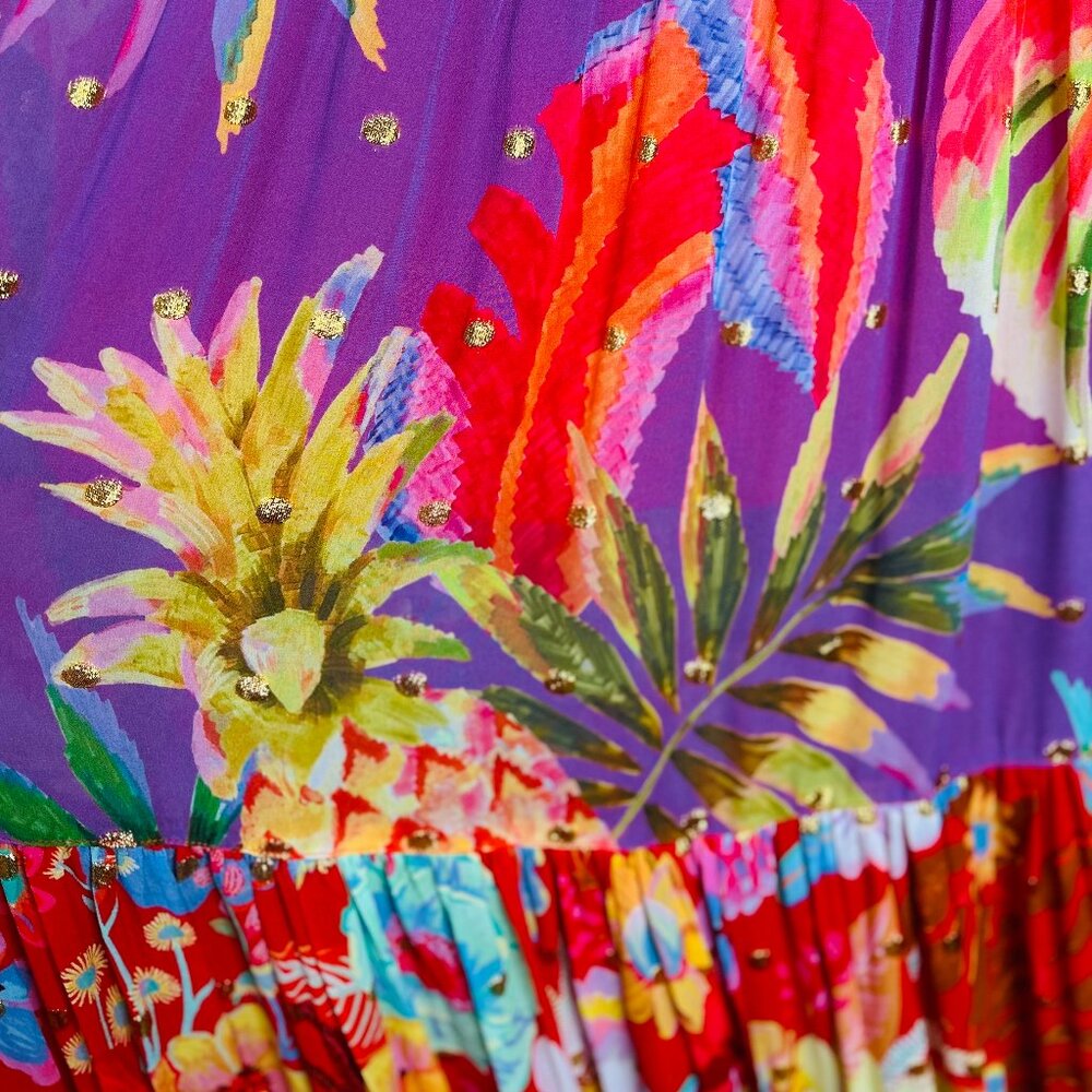Farm Rio RARE Tropical Maxi Skirt - Picture 11 of 14